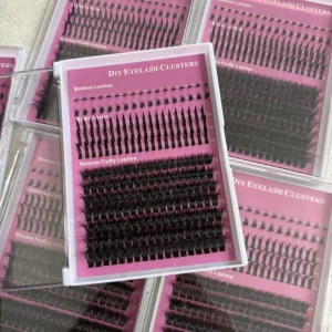 DIY Eyelash Extension Clusters Lashes With Lower Lashes 80D Cluster Lash 10 18mm