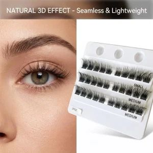 DIY Eyelash Extension Custom Lash Clusters Synthetic Hair Natural Style 0.07MM Thickness