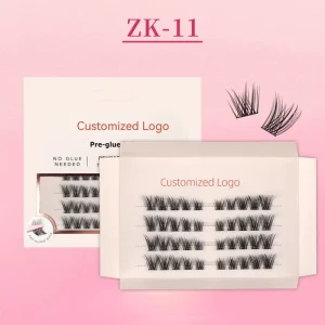 DIY Eyelash Extension Kits Mix Length Manga Volume Lash Wispy C Curl Handmade Faux Mink Lashes False 3D Fluffy Lash Clusters