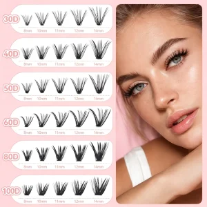 DIY Eyelash Extensions DIY Eyelash Kit DIY Lashes Extensions Segmented Eyelashes Segment Lashes