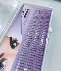 DIY Eyelash Extention Pre Cut Segment Strip Lashes Faux Mink Cluster Lashes Premade Fans Lashes 0.10mm 3 Rows 12mm