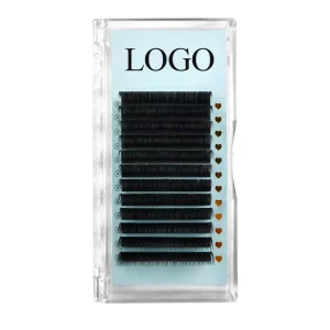 DIY Eyelashes Cashmere Eye Lash Extension Lash Tray Supplies Silk Dark Matte Black Mink Volume Eyelash Extension