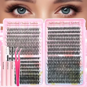 DIY False Eyelash Mixing European American Cross Border Large Capacity Eyelash Book Plastic Black Band Dense Disheveled