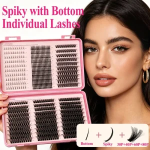 DIY Flower Lashes Wispy Cluster False Eyelashes Bottom Lashes Private Label for Synthetic Fiber Lash Extensions Kit
