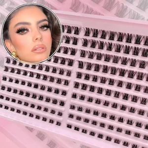 DIY Fox Style False Eyelashes 200mm Large Capacity Thick Curled Natural EU US Style Realistic Lash Clusters