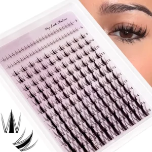 DIY Handmade Anime Spike Lashes Extensions Private Label Lash Cluster Kit with Spikes and Bottom Long Lasting 7 10 Days