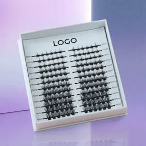 DIY Handmade Eyelash Extensions Kit PBT Material Customized Logo Cluster Lashes Set Lash