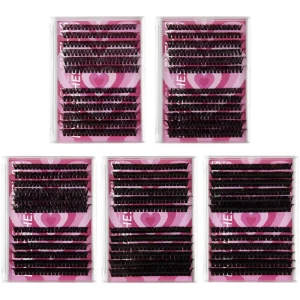 DIY Handmade Segmented Single Cluster False Eyelash 10 16mm D Curve Natural Thick Cruelty Free Super Soft Jiejie Brand in Bulk