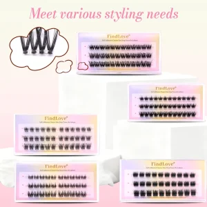 DIY Handmade Synthetic Hair Lash Segmented Cluster Eyelash False Eyelashes