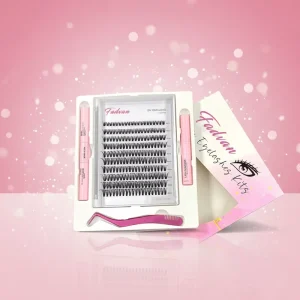 DIY Home Lash Extension False Natural Style Handmade False Eyelashes Mix Length Synthetics Pre Cut Diy Cluster