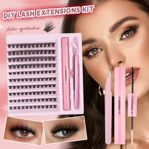 DIY Hot Melt Cluster False Eyelashes Individual Lash Extensions Segment Self Grafting Wispy Volume D Curl Soft Lash
