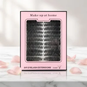 DIY Hot Melt Cluster Segment Eyelashes Soft Synthetic Fiber Curly D Curl Individual False Lashes Bulk Supply for Makeup