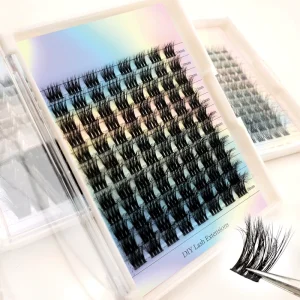DIY Individual Cluster Eyelash Extensions, Pre-Cut Segment Strip Lashes