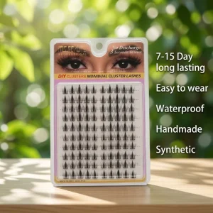 DIY Individual Cluster Lashes 3s Wear Self adhesive Manga Eyelashes Natural Soft Spiky Lash Extension Segmented