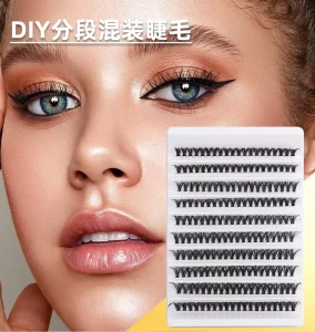 DIY Lash Cluster Eyelashes Individual Natural Wispy Volume Lower Lash Extension Segmented Dense Makeup 40P Bulk Salon Use