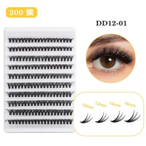 DIY Lash Cluster False Eyelashes Individual Volume Natural Wispy Lower Lash Extension European Dense Segmented Strip Makeup