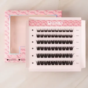 DIY Lash Clusters Wispy Eyelashes Natural Cluster Lashes 8-16mm Lash Extensions Kit C Curl Individual Lashes Cluster Eyelash