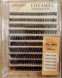 DIY Lash Extension Kit Bond Seal Synthetic Hair Cruelty-Free Private Label Segment Lashes Custom Volume Cluster Lashes Handmade