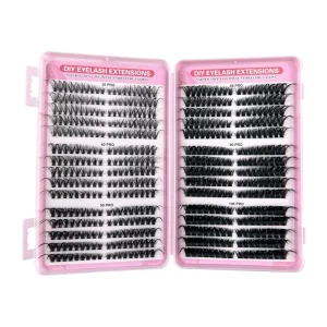 DIY Lash Extension Kit Lash Clusters With Bond Cluster Lashes Wispy D Curling False Eyelash Clusters With Tweezers