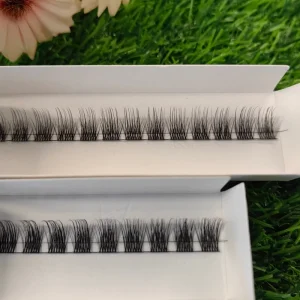 DIY Lash Extensions Kit with Faux Mink Lash Clusters D/C Curl Individual 3D Cluster and Segments Lashes
