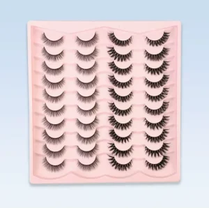 DIY Lash Extensions One Piece False Eyelashes Natural Short Volume Lashes 3D for Reusable Beauty Lashes Self adhesive Invisible
