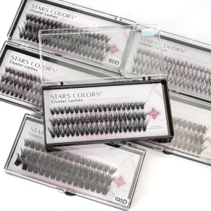 DIY Lash Individual Segment Eyelashes 30D 50D 60D 80D 100D Cluster Fan Lash Extensions Lash Tray