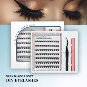 DIY Lash Kit Private Label 0.07mm C D Curl Synthetic Hair Cruelty Free Vegan Natural Long Individual Eyelash Extensions