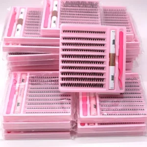 DIY Lash Kit with Bond and Seal Eyelash Cluster Extension Kit