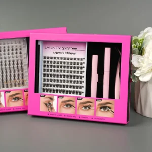 DIY Lash Sets D Curl at Home Custom Eyelash Cluster Kit Wispy Style Pre Cut Segment