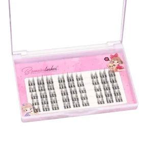 DIY Manga Lashes Natural Segmented Cluster Lashes Cat Elf Style Soft PBT Fiber Extension Tray