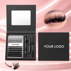 DIY Manga Spike Lashes Wispy Cluster False Eyelashes Bottom Lashes Private Label Fluffy DIY Lash Extensions Kit