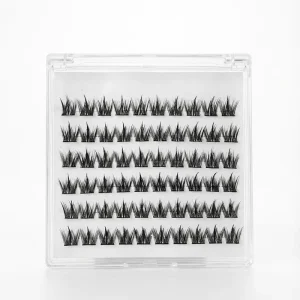 DIY Natural Cluster Lash Kit with Pre Cut Segments No Glue Needed Easy Press On
