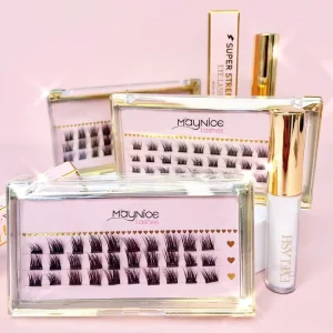 DIY Permanent Eyelash Extensions 10 Days Segmented Lash Ribbons Eyelashes and Tools