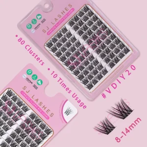 DIY Pre Cut Segment Eyelash Clusters Diy Volume Extensions C D Curl Segmented 3d Mink Lashes Diy Lashes