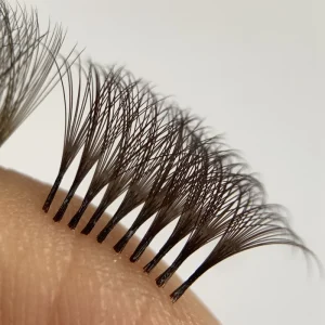 DIY Pre Glued Feather Cluster Lash Eyelashes Handmade Synthetic Hair Reusable Press On False 0.07mm Thickness DD CC