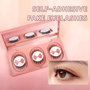 DIY Press Lashes No Glue Self Adhesive Individual Cluster Fluffy Eyelash Extension Full Strip Vendor No Need Glue Free