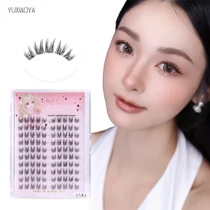 DIY Press on Cluster Lashes Pre Glue Wispy Eyelash Cluster Eyelashes Thick Style and Natural Style