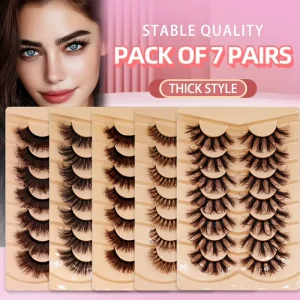 DIY Reusable Whole Strip PBT Eyelashes Natural Black Handmade Cotton Band 0.07MM Thickness Custom Logo Packaging