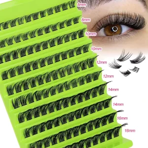 DIY Segment False Eyelashes Self-Grafting Thick Eyelashes 10-Row 3D Mixed