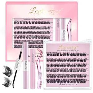 DIY Segment Lash Kit Private Label Individual Cluster Lashes Natural Lashextension DIY Cluster Lash Extensions