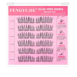 DIY Segment Lash Kit Private Label Individual Cluster Lashes Synthetic Fiber Reusable 3D Effect Lash Extensions