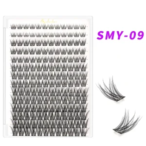 DIY Segment Lashes Multiple Styles 9-16mm Individual Eyelash Extension Fan Eyelashes