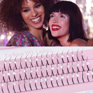 DIY Segmented False Eye Lash Single Diamond Cluster Eyelashes Natural Individual Lash Extensions
