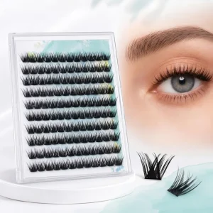 DIY Self adhesive Faux Eyelashes No Glue Needed Natural Upper And Lower Lash Clusters Reusable Black