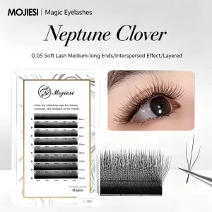 DIY Single Cluster Tufted Synthetic Hair 640 Clusters Natural Long Machine Made Customizable Large Capacity Family Eyelashes