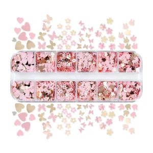 DIY Star Heart Sequins Mixed Color Eyelash Decals Sequins Ornament Art Decoration Eyelash Decals