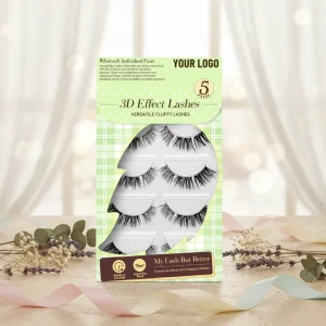 DIY Strip Lashes Soft Faux Mink Eyelashes OEM ODM Custom Packaging Reusable Natural Volume Lashes