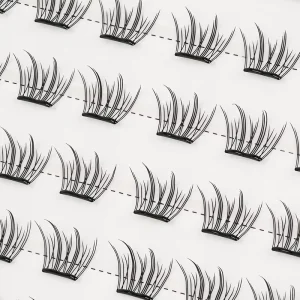 DIY Synthetic Hair Cat-Eye Cluster Lashes 3D Printed Lightweight Mixed Thickness