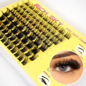 DIY Synthetic Hair Feather CC Luxury Semi Hand Made Eyelash Cluster Lashes Extensions 0.07mm