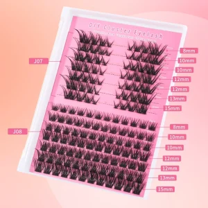 DIY Wispy Cluster Lashes Kit Private Label Soft Natural Eyelash Extensions Fan Lashes OEM